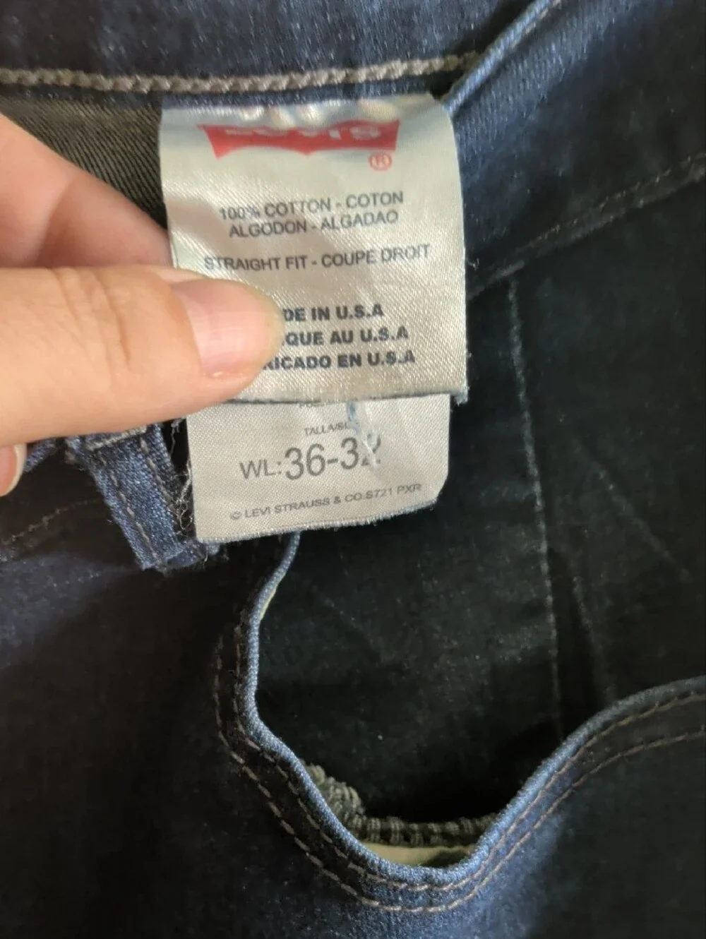 Levi's Dark Indigo Straight Fit Jeans